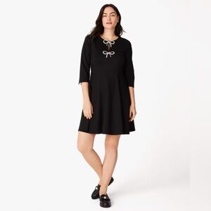 Kate Spade Ponte Pearl Bow Dress